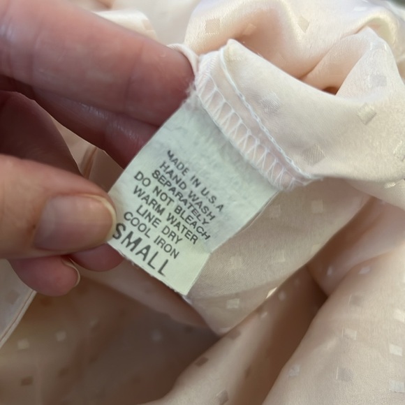 Vintage Christian Dior Pink Satin Sleep Shirt - Picture 6 of 6